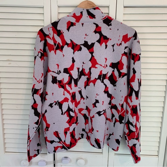 NWT Anthropologie Lizzie Mock Neck Sweater Size M Cozy Soft Knit Floral Print - Picture 10 of 16